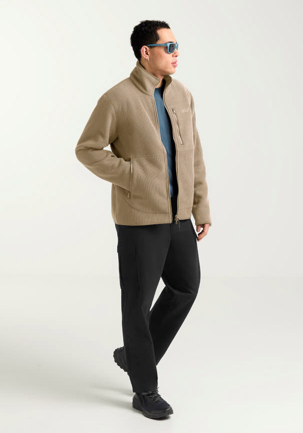 Jack Wolfskin LAKE RIDGE JKT Herren Fleecejacke braun
