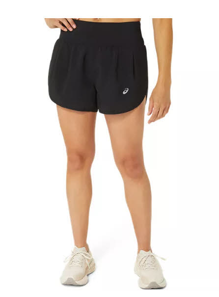 ASICS ROAD 3.5IN SHORT Laufshort Trainingsshort Damen schwarz