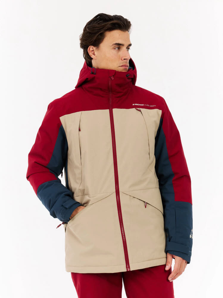 Protest PRTDunton Snowjacket Herren Skijacke rot