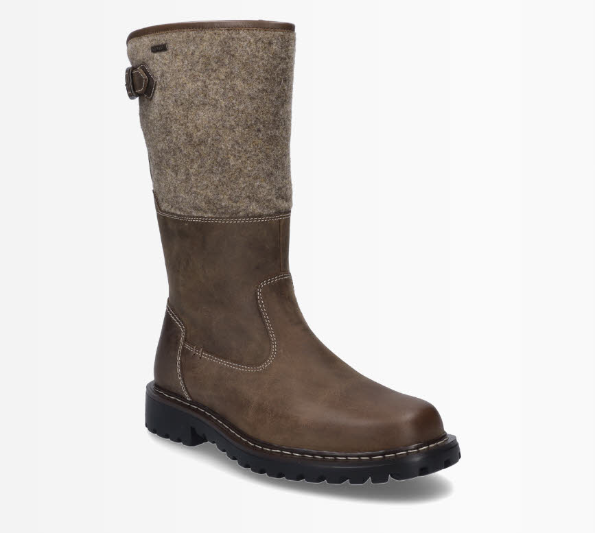 Josef Seibel Chance 41 Herren Stiefel gefüttert dunkelbraun
