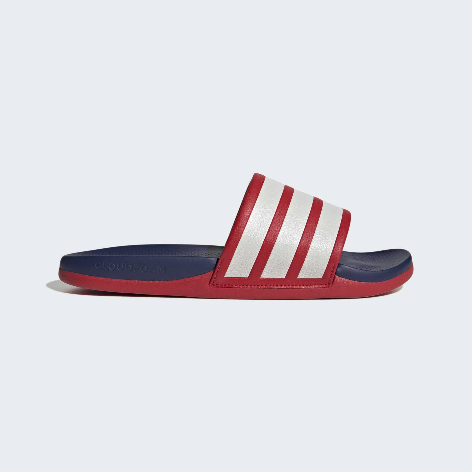adidas ADILETTE COMFORT 2.0 Unisex Badelatschen rot/weiß/blau
