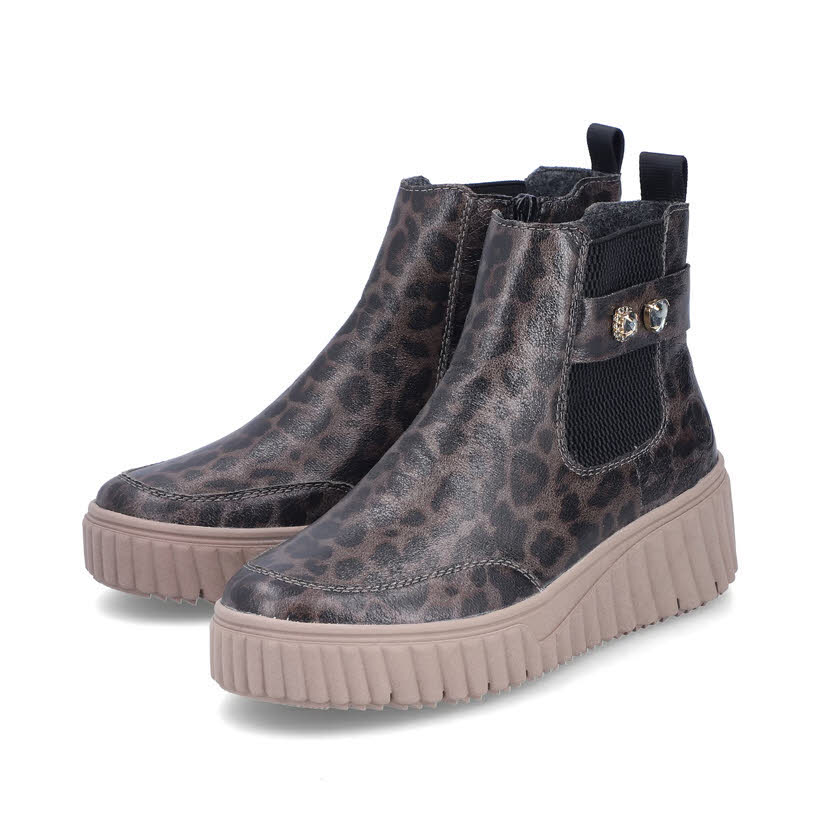 Rieker Chelsea Stiefelette Slipper Damen loe