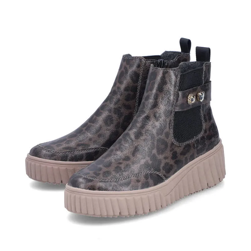 Rieker Chelsea Stiefelette Slipper Damen loe