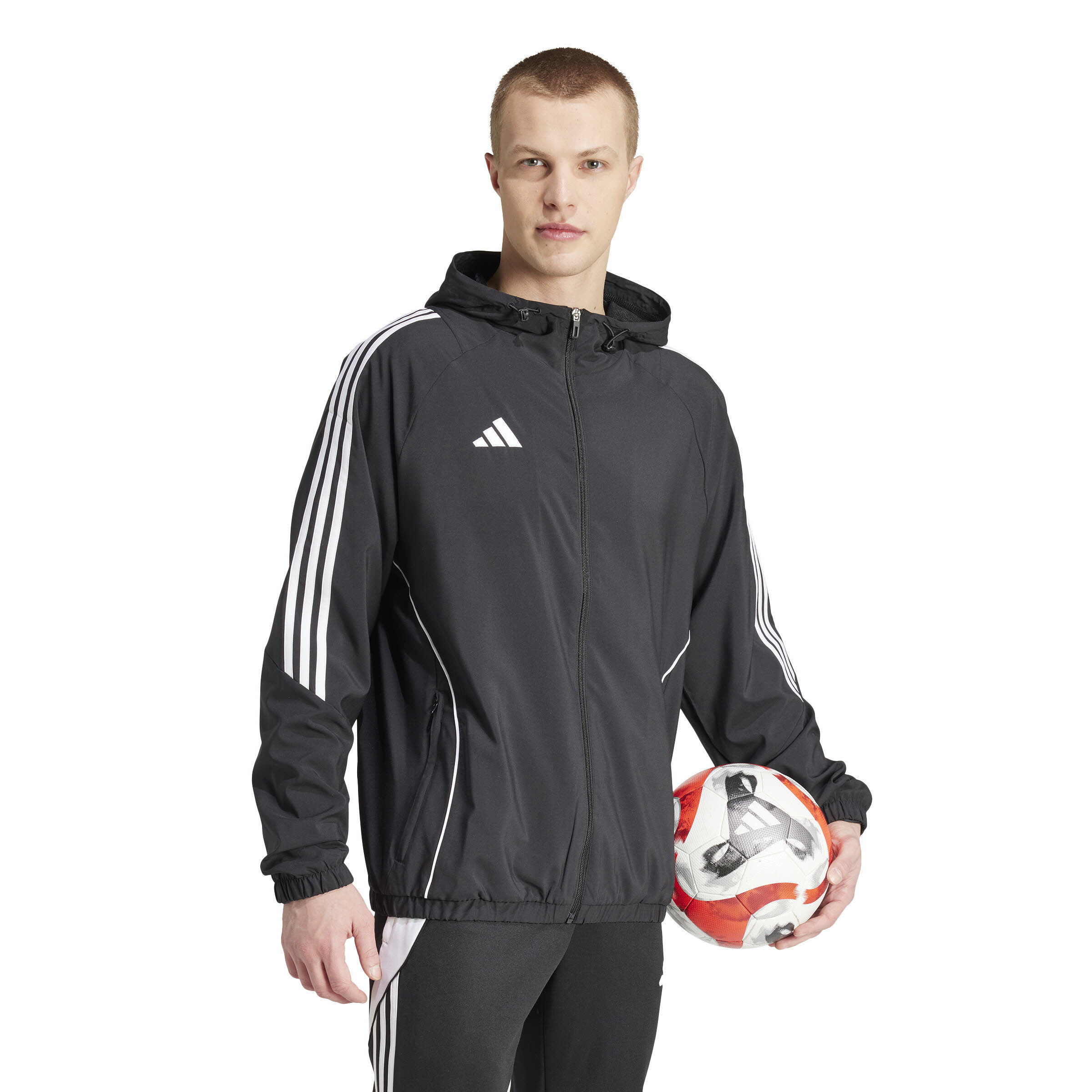 adidas Tiro 24 Windbreaker Trainingsjacke Sportjacke Herren schwarz