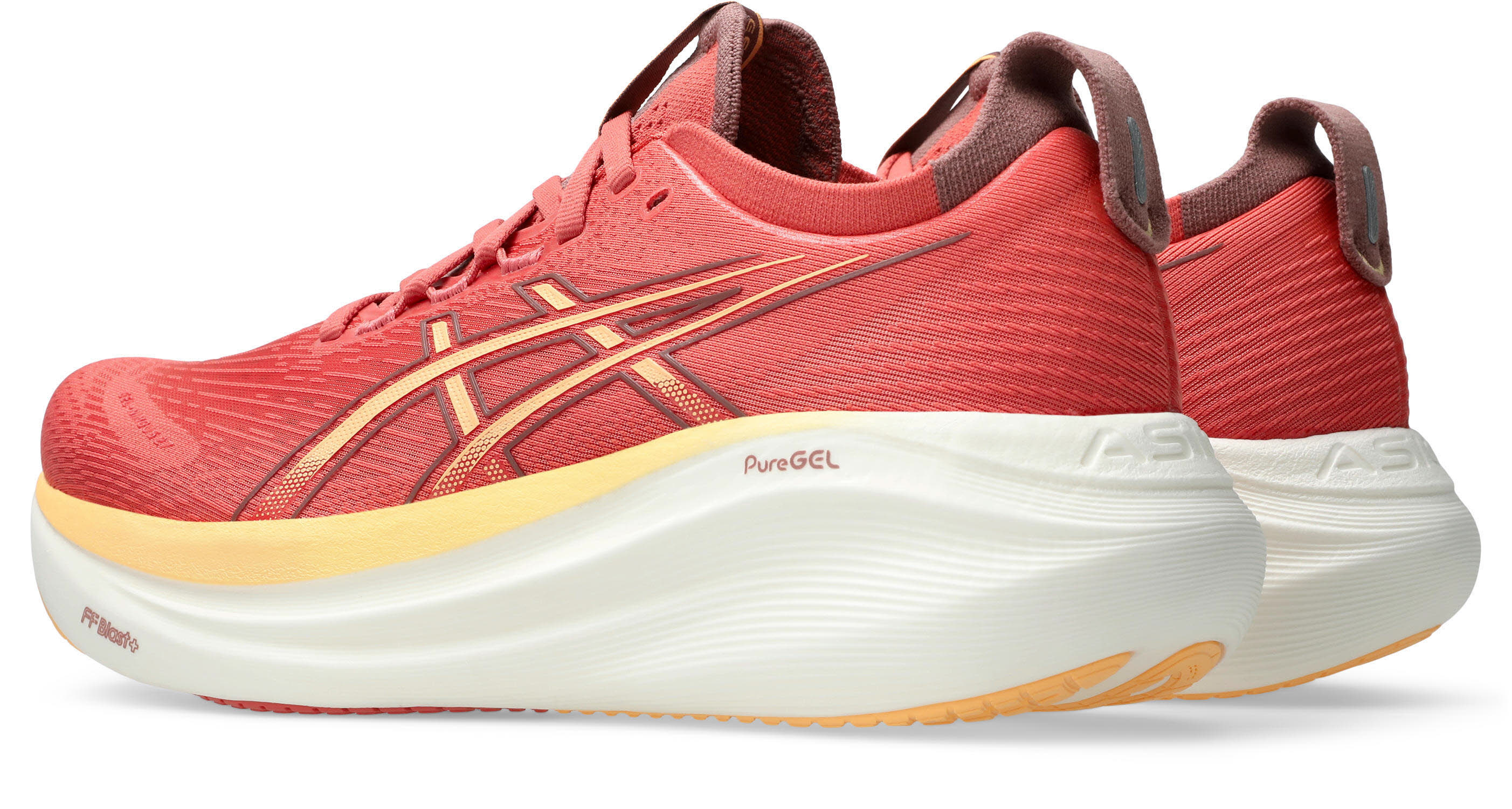 Asics GEL-NIMBUS 27 Damen Laufschuhe Joggingschuhe dark pink clay/orange