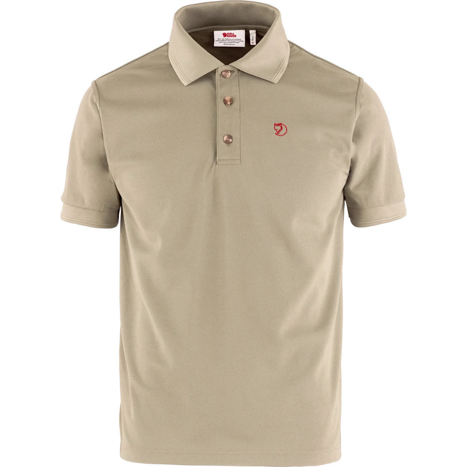 Fjällräven Crowley Pique Shirt M Herren Poloshirt Wandershirt Freizeitshirt fossil