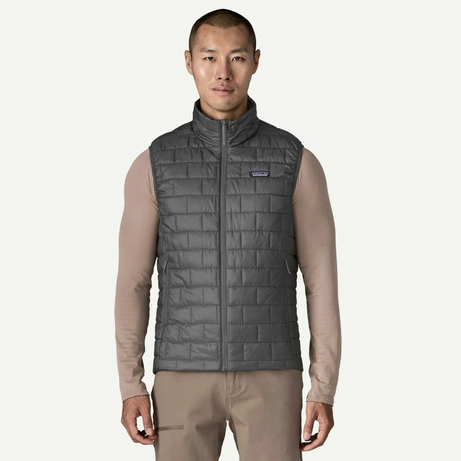 Patagonia Nano Puff Vest Herren Daunenweste ärmellos forge grey
