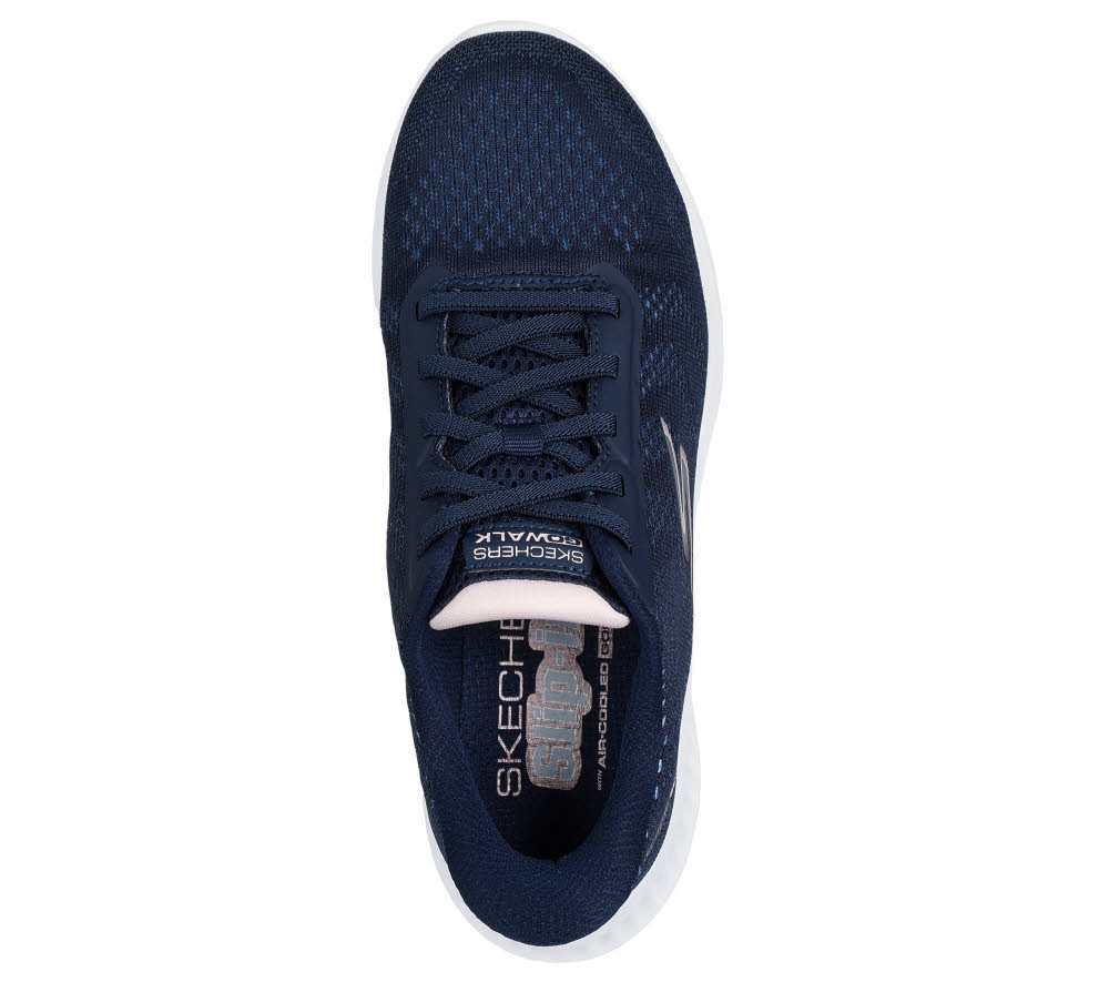 Skechers GO WALK NOW - KHLOE Damen Slip-ins Slipper Sneaker blau