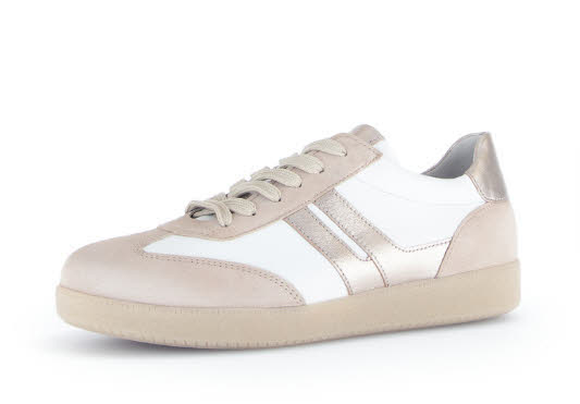 Gabor Damen Schnürschuhe Sneaker weiß beige