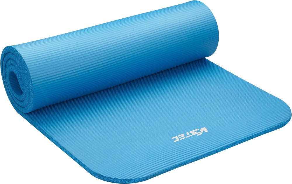 V3Tec NBR Fitness Unisex Gymnastikmatte Fitnessmatte blau