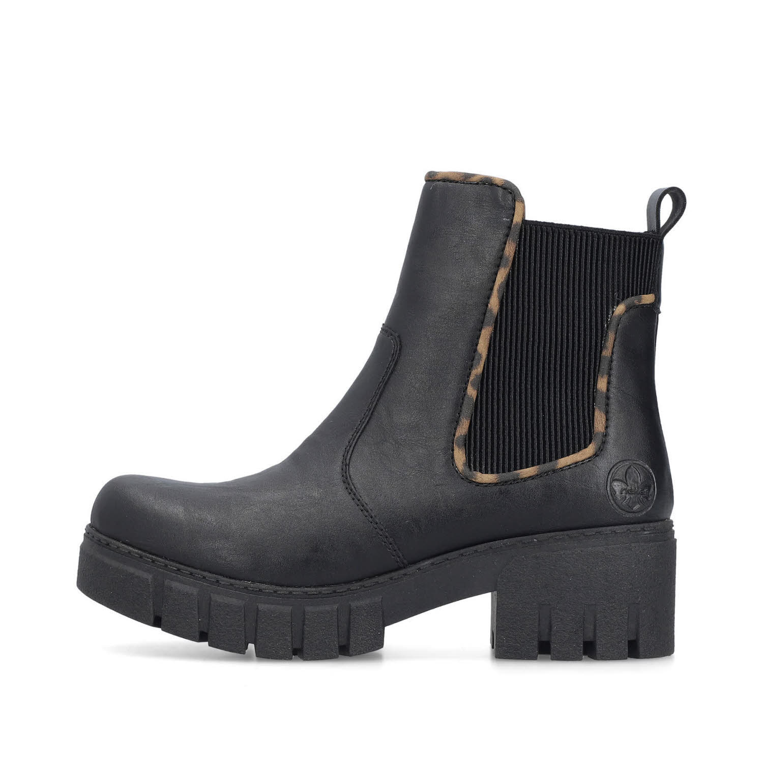 Rieker HWK Damen Stiefel Damen Modestiefel Chelsea Boots schwarz