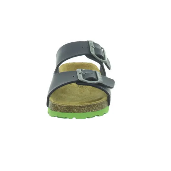 Longo Pantoletten Jungen Schnallenschuh blau NEU
