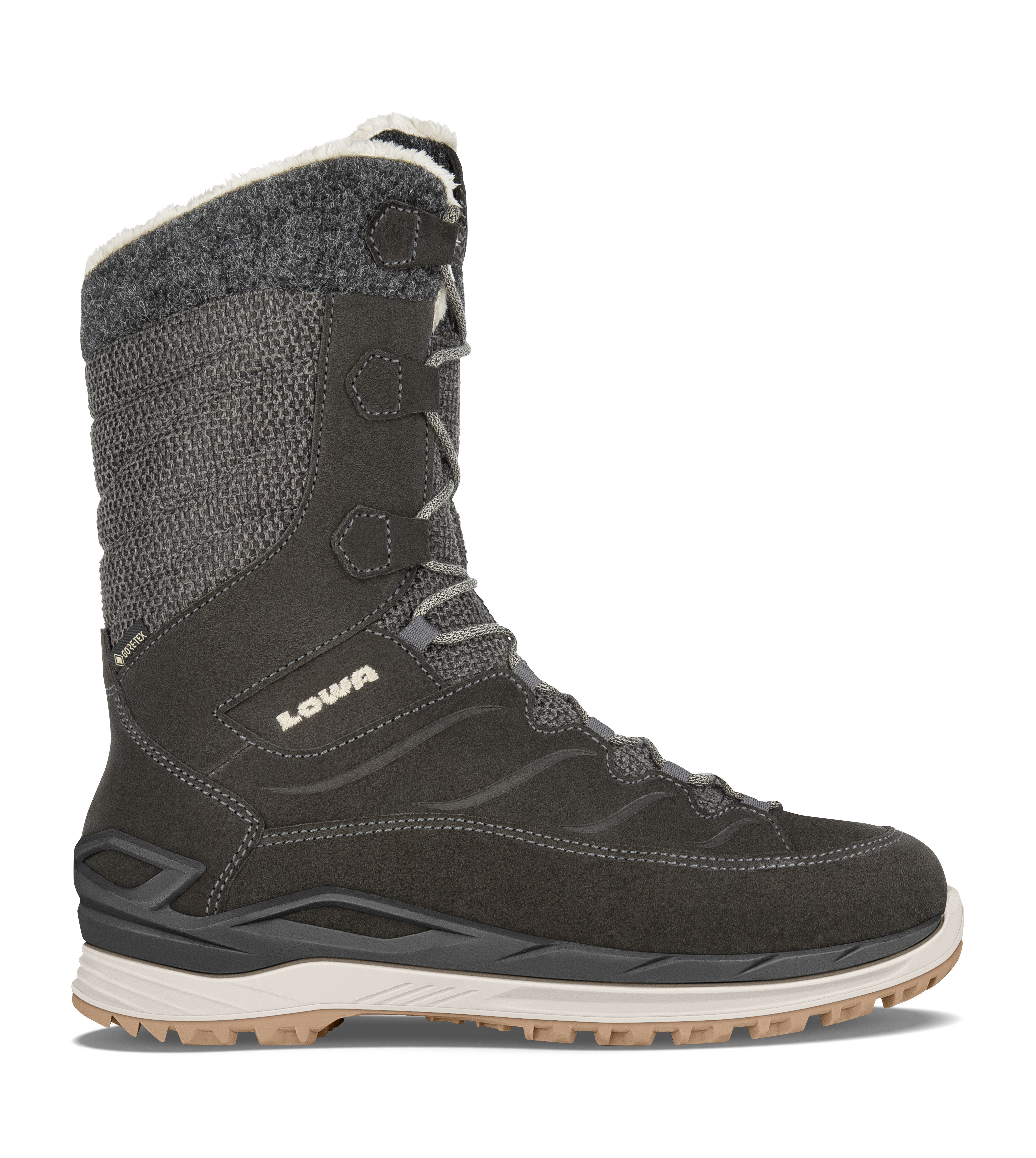 Lowa BARINA EVO GTX Ws Winterschuhe Winterstiefel Damen dunkelgrau