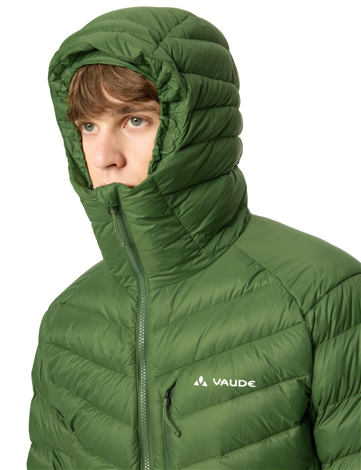 Vaude Monviso Herren Daunenjacke Kapuzenjacke Winterjacke thyme