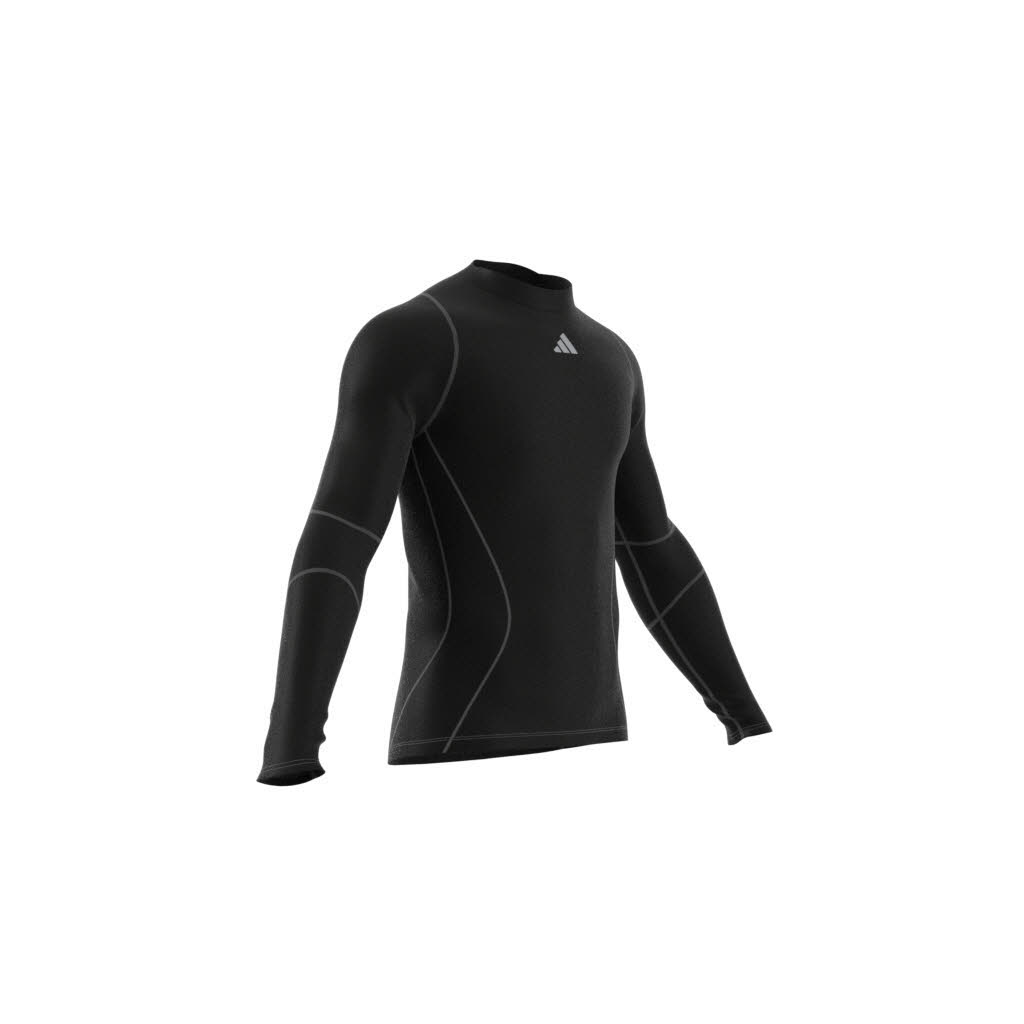 Adidas Techfit COLD.RDY Training Longsleeve Recycelt Microfleece Baselayer Herren Schwarz