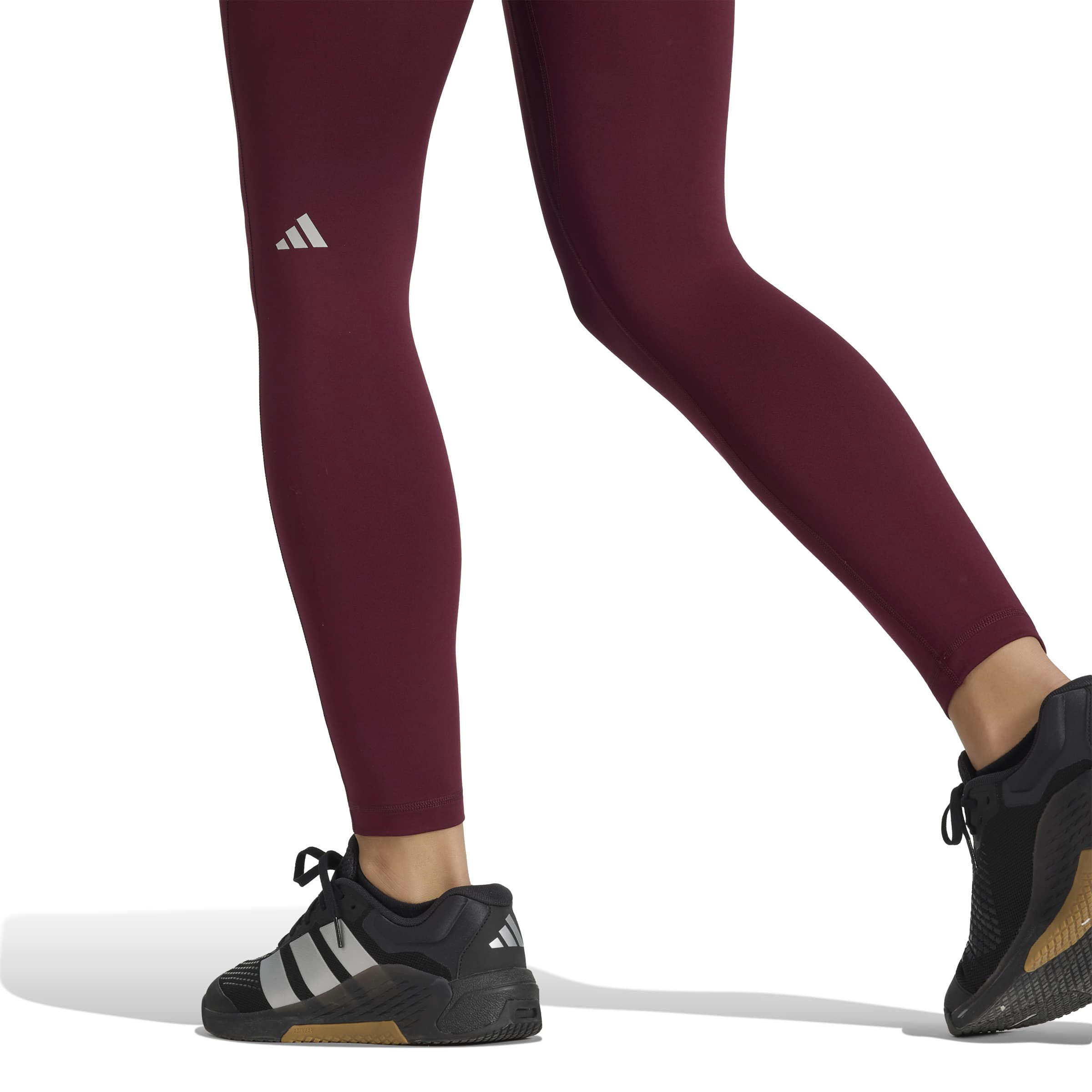 Adidas 3-Streifen Studio All Me 7/8 X-Over Leggings Damen rot
