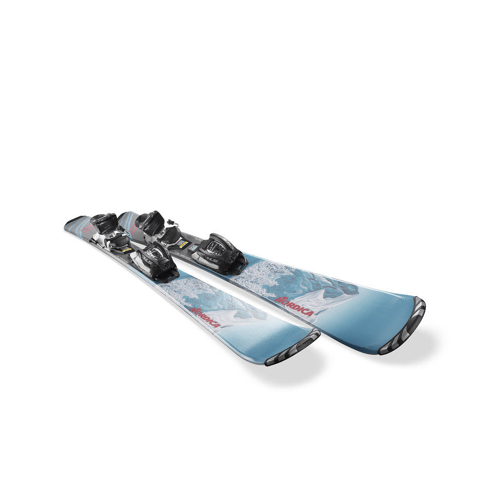 Nordica TEAM Girl (110-140) + J7.0 FDT Mädchen Allmountain Ski 24/25 blau