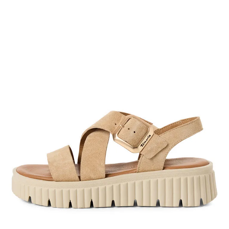 Tamaris Damen Sandale beige