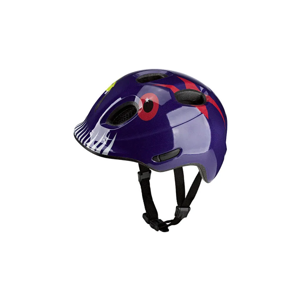 KED MEGGY SPARK Kinder Radhelm Fahrradhelm monster mood purple blue glossy