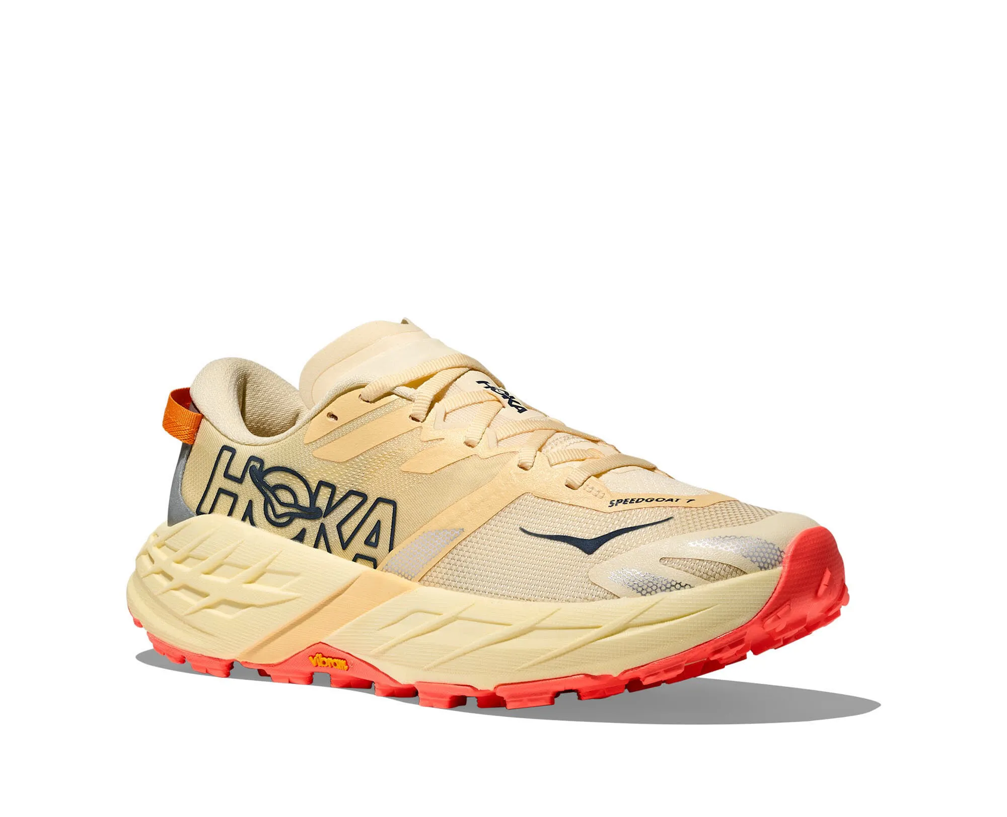 Hoka Speedgoat 7  Damen Laufschuhe Trailrunning-Schuhe vintage yellow/neo