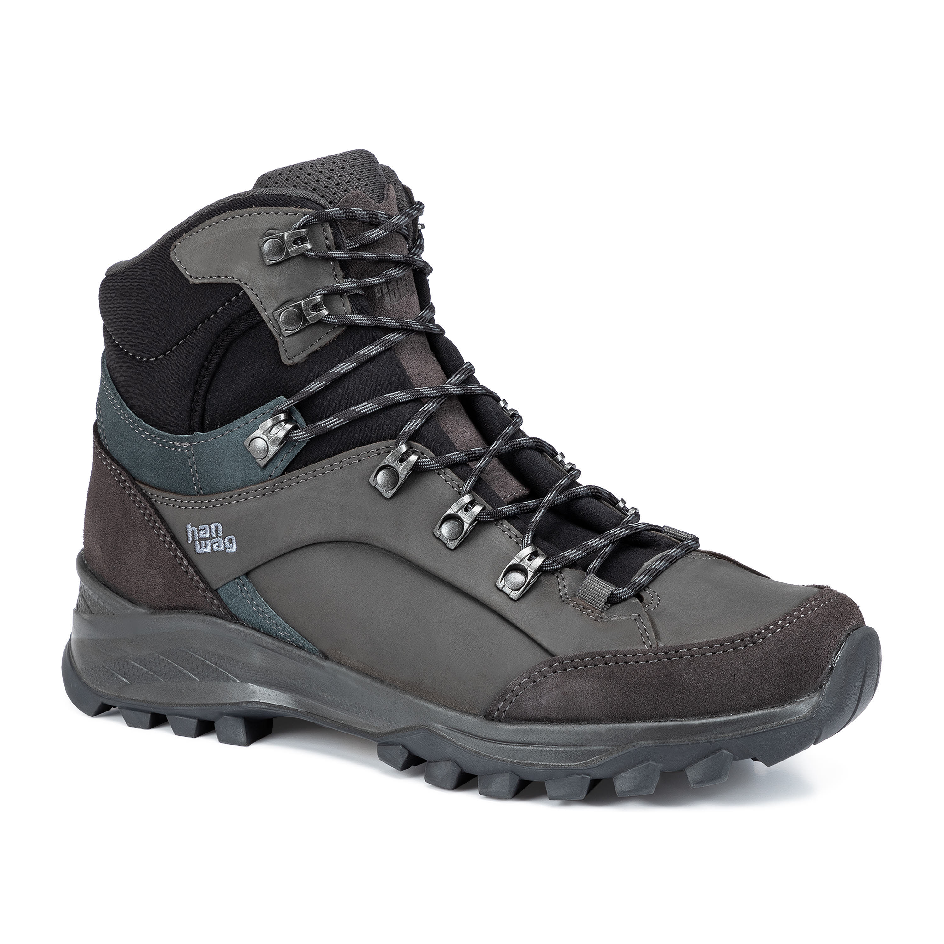 Hanwag Banks LL Wanderschuh Trekkingschuh High Herren dunkelgrau dunkelbraun