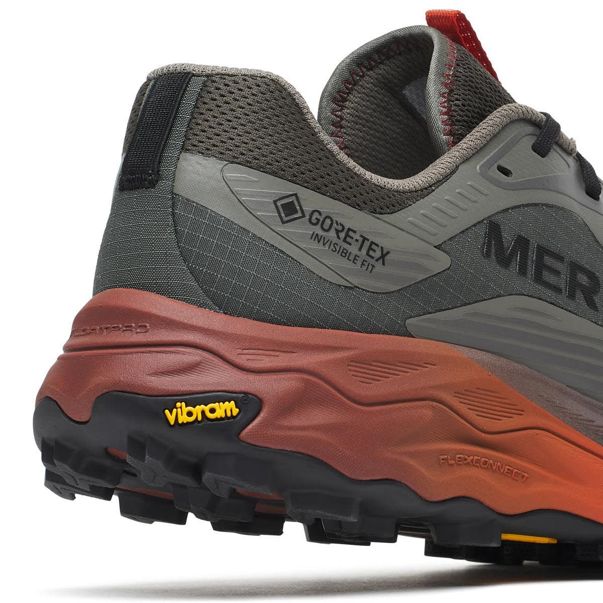 Merrell AGILITY PEAK 6 GTX Herren Laufschuhe Trailrunningschuhe grau/rot
