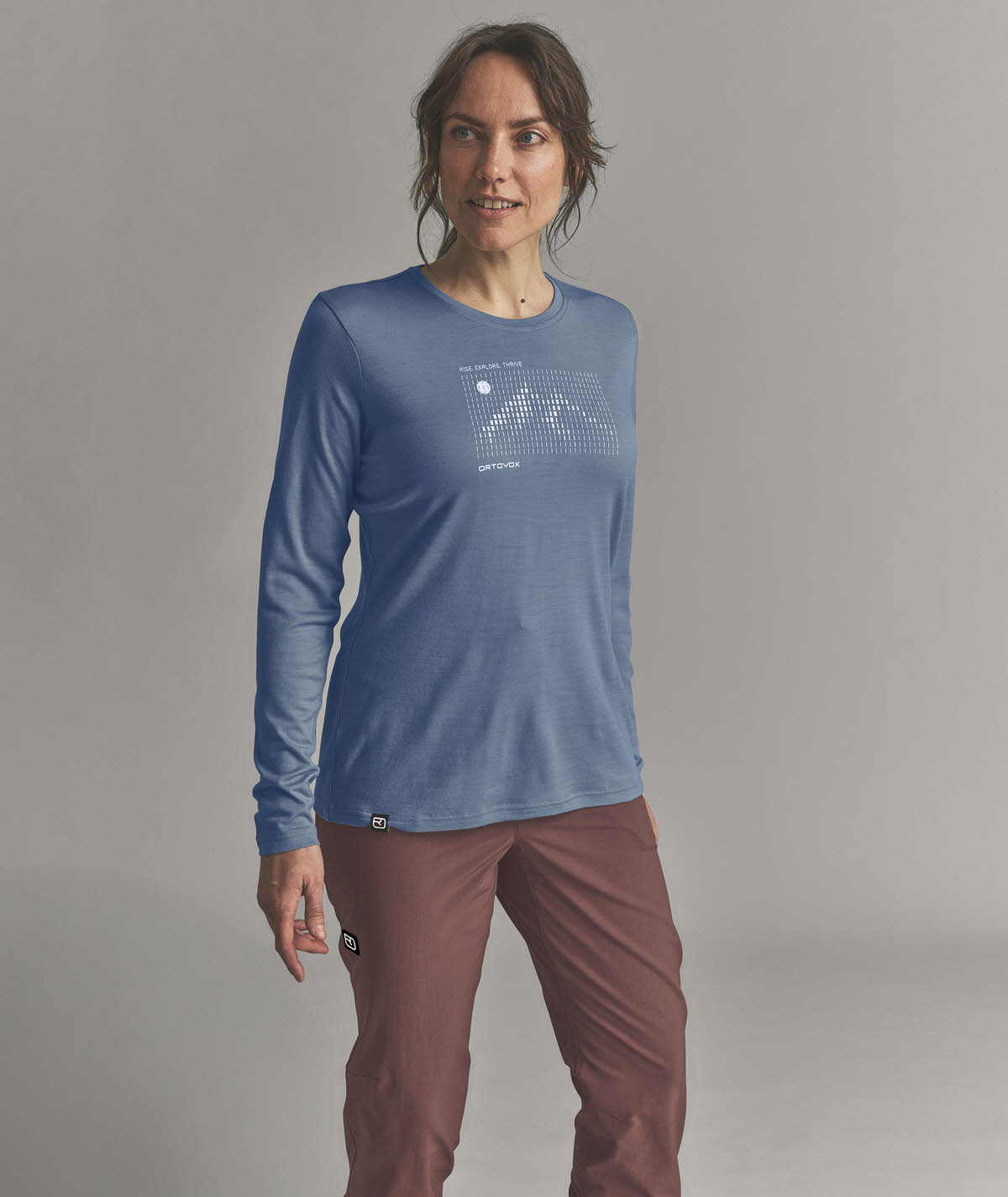 Ortovox DA 185 MERINO SUNRISE LS W Damen Sweatshirt Shirt langarm light nunatak