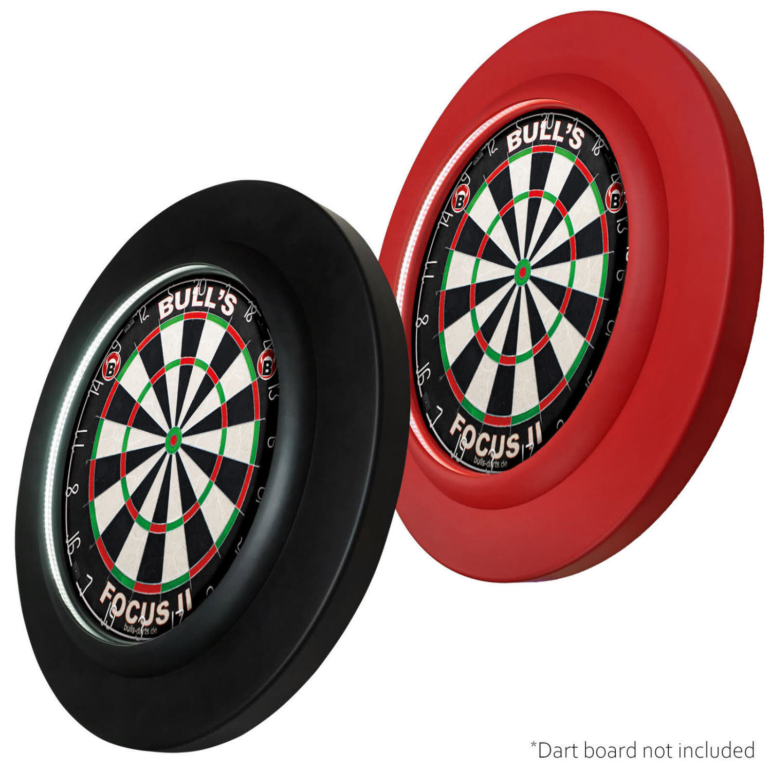 Embassy Sports Lightning LED PU Surround Dartboard Beleuchtung schwarz