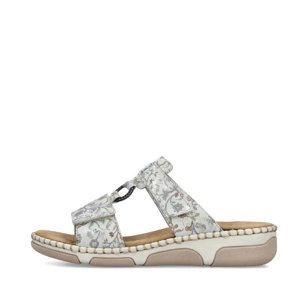 Rieker FSK Damen Sandalen Pantoletten bunt