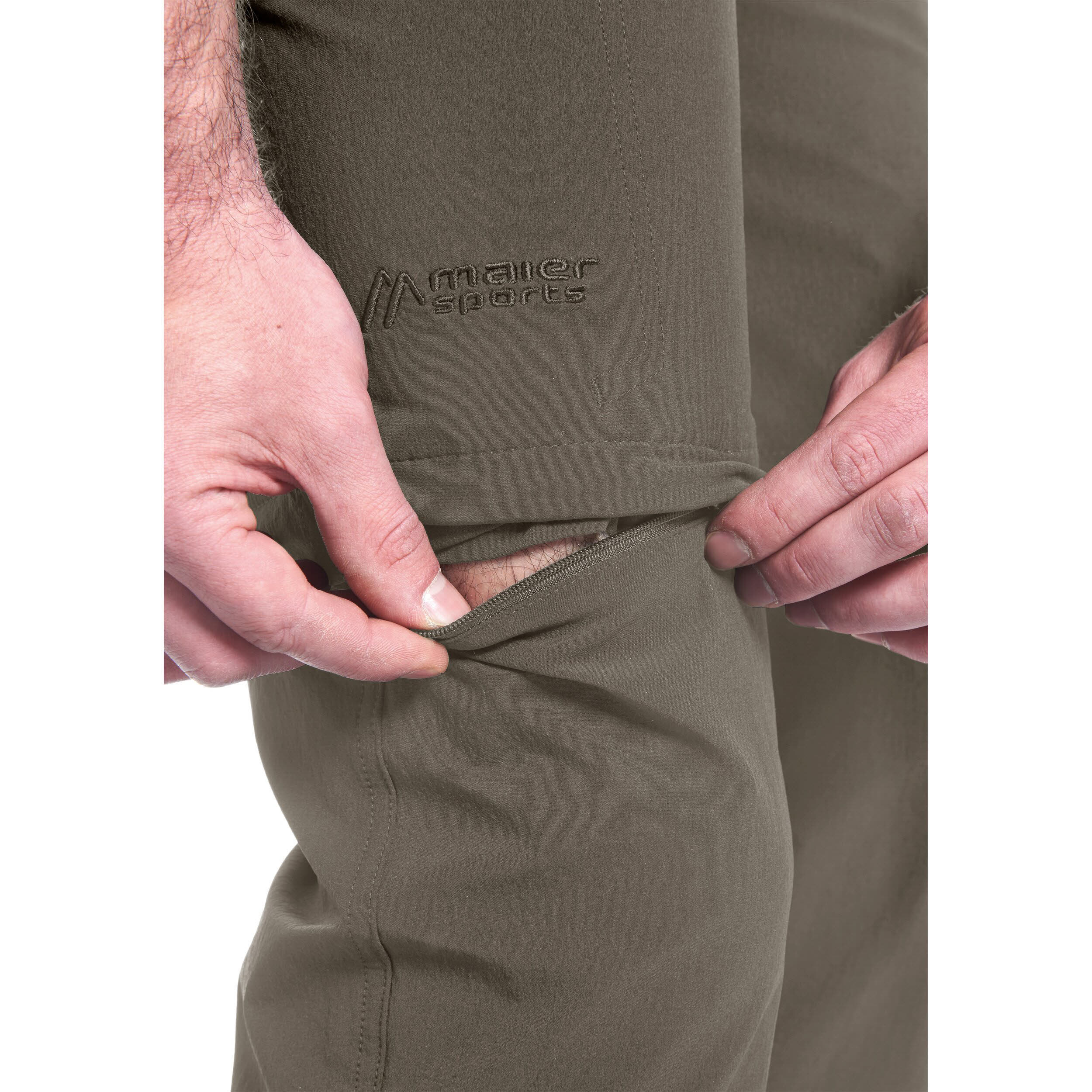 Maier Sports Torid Slim Herren Zip-Off Trekkinghose Wanderhose beige NEU