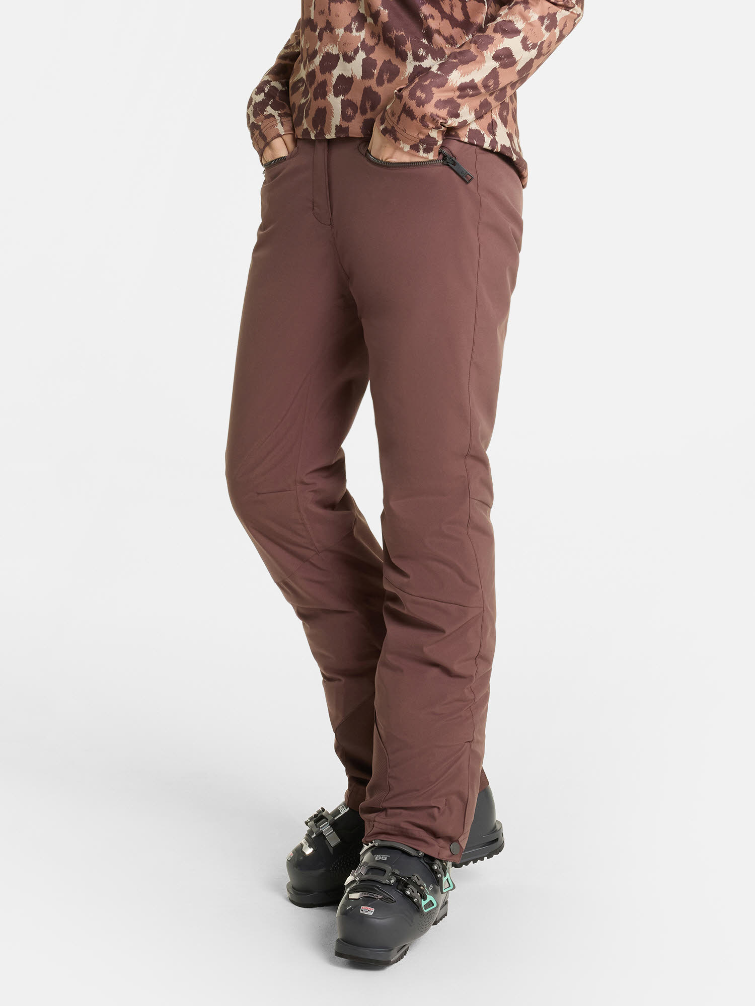 Ziener TILLA-Z pants lady Skihose Damen braun