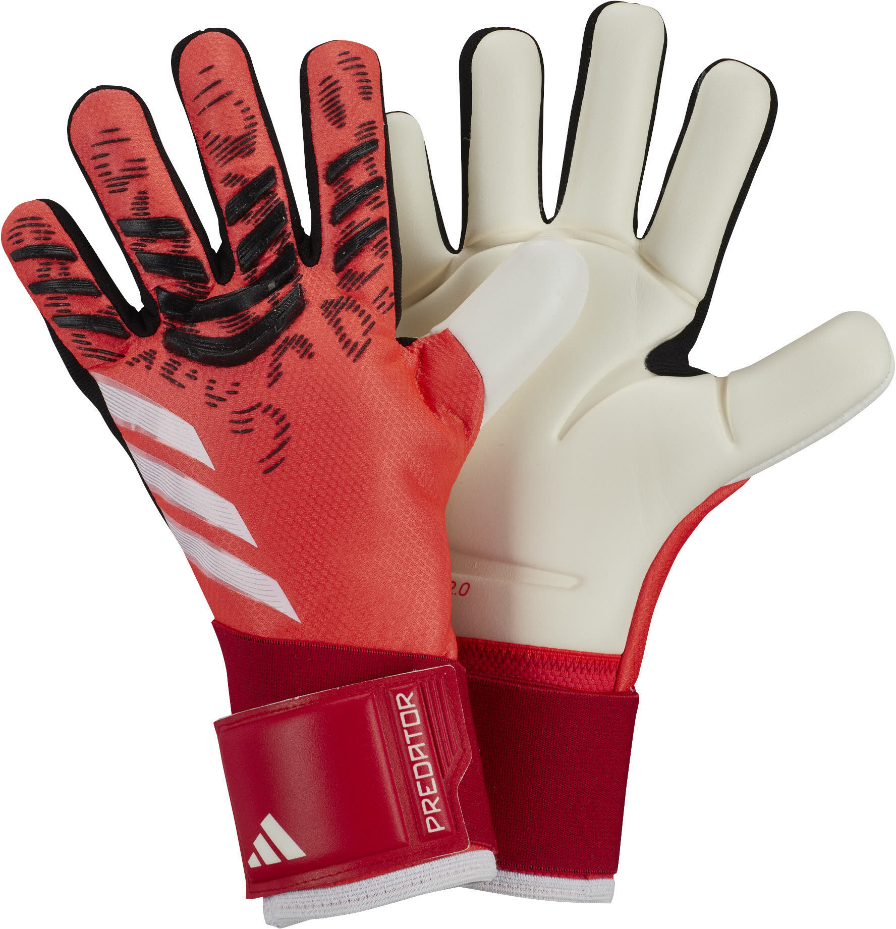 adidas PRED GL PRO J Kinder Torwarthandschuhe rot/weiß