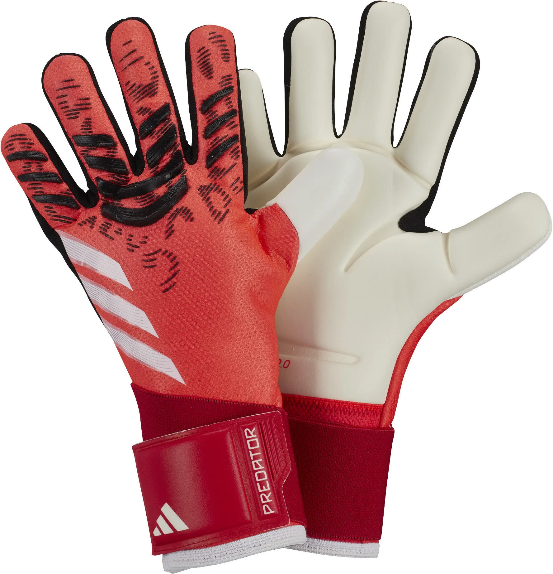 adidas PRED GL PRO J Kinder Torwarthandschuhe rot/weiß