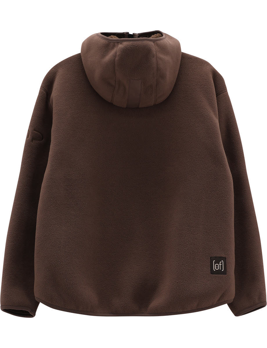 CMP JACKET FIX HOOD Fleecejacke Damen braun