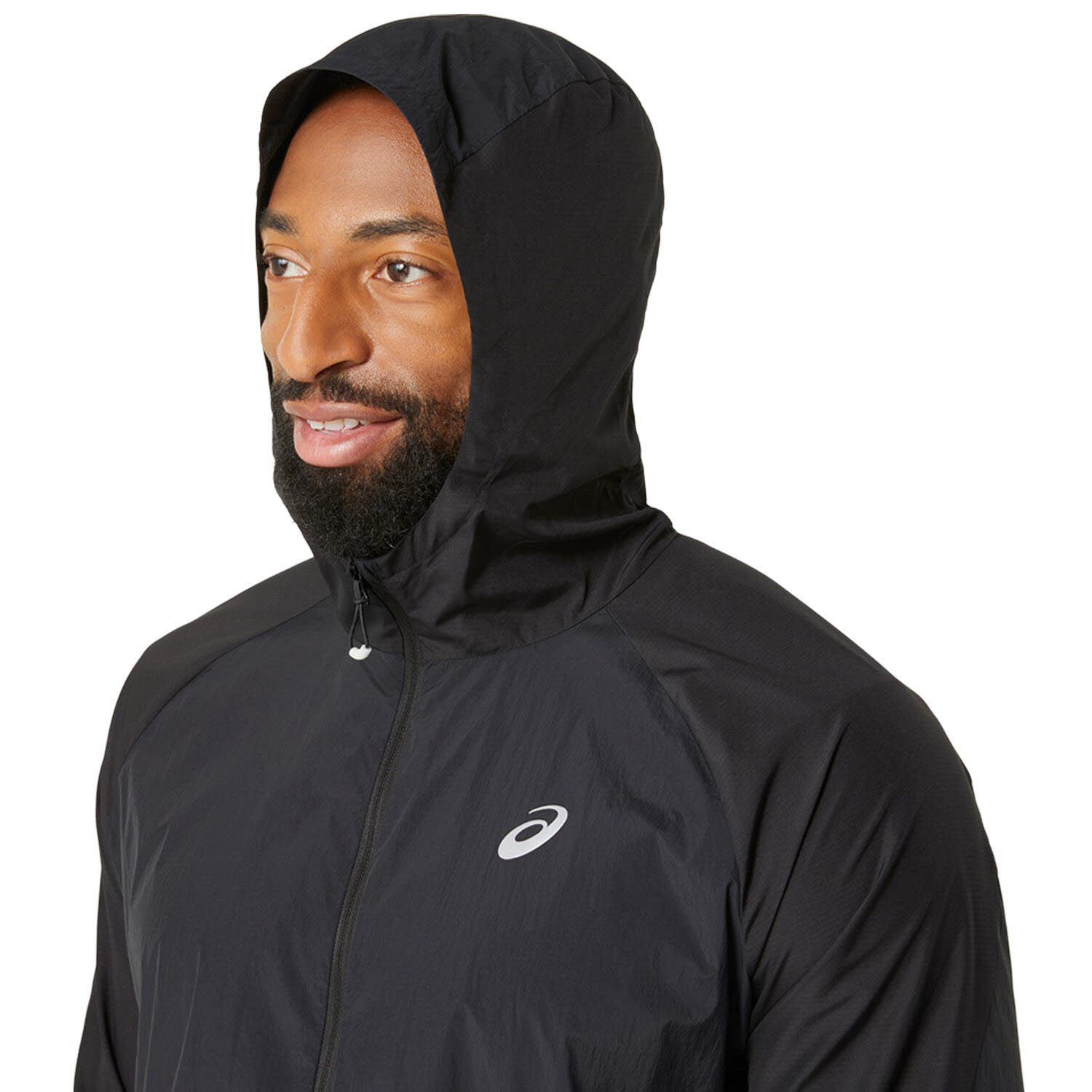 ASICS ROAD PACKABLE JACKET Laufjacke Herren schwarz