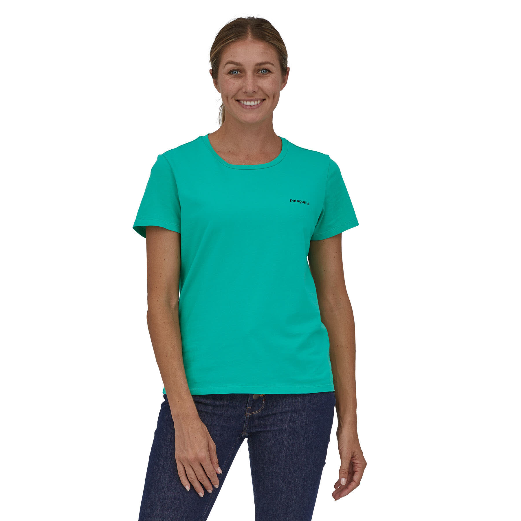 Patagonia P-6 Mission Organic Damen T-Shirt türkis