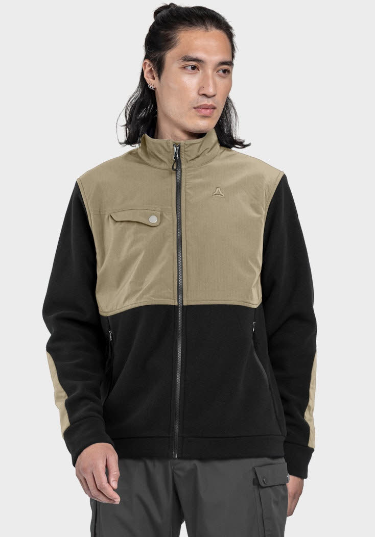 Schöffel Fleece Jk Style Maghera Herren Fleecejacke schwarz