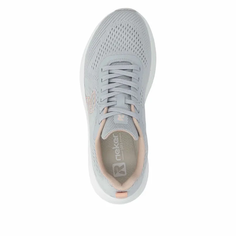 Rieker MELTON Damen Sneaker Halbschuhe hellgrau
