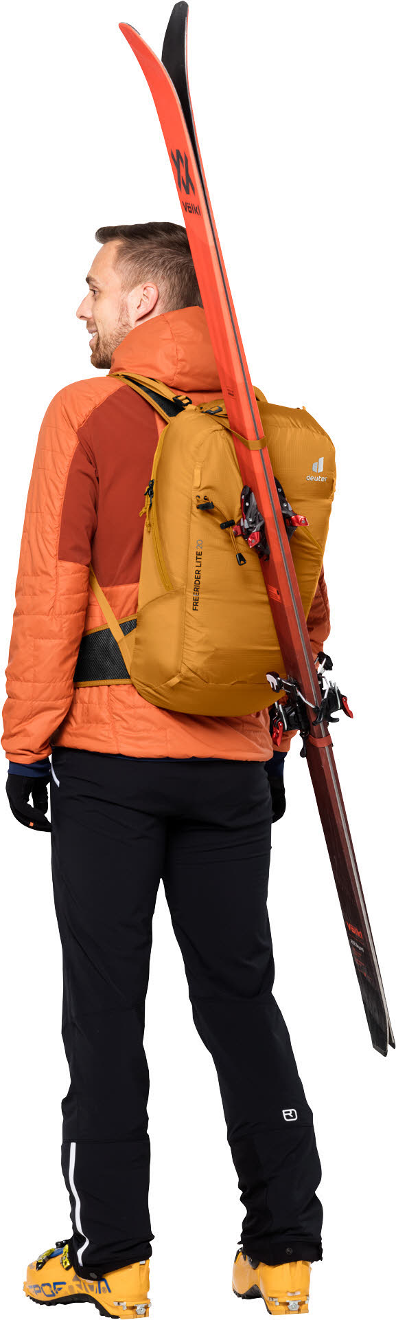 Deuter Freerider Lite 20 Skitourenrucksack Trekkingrucksack Herren ocker beige NEU