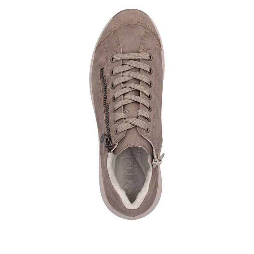 Rieker Damen Sneaker Halbschuh beige