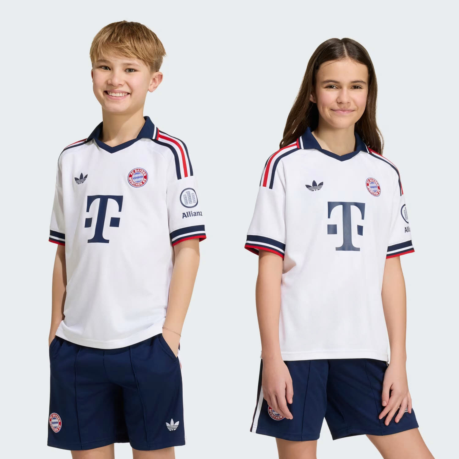 adidas FC Bayern München 26/27 Auswärtstrikot Kinder Trikot weiß
