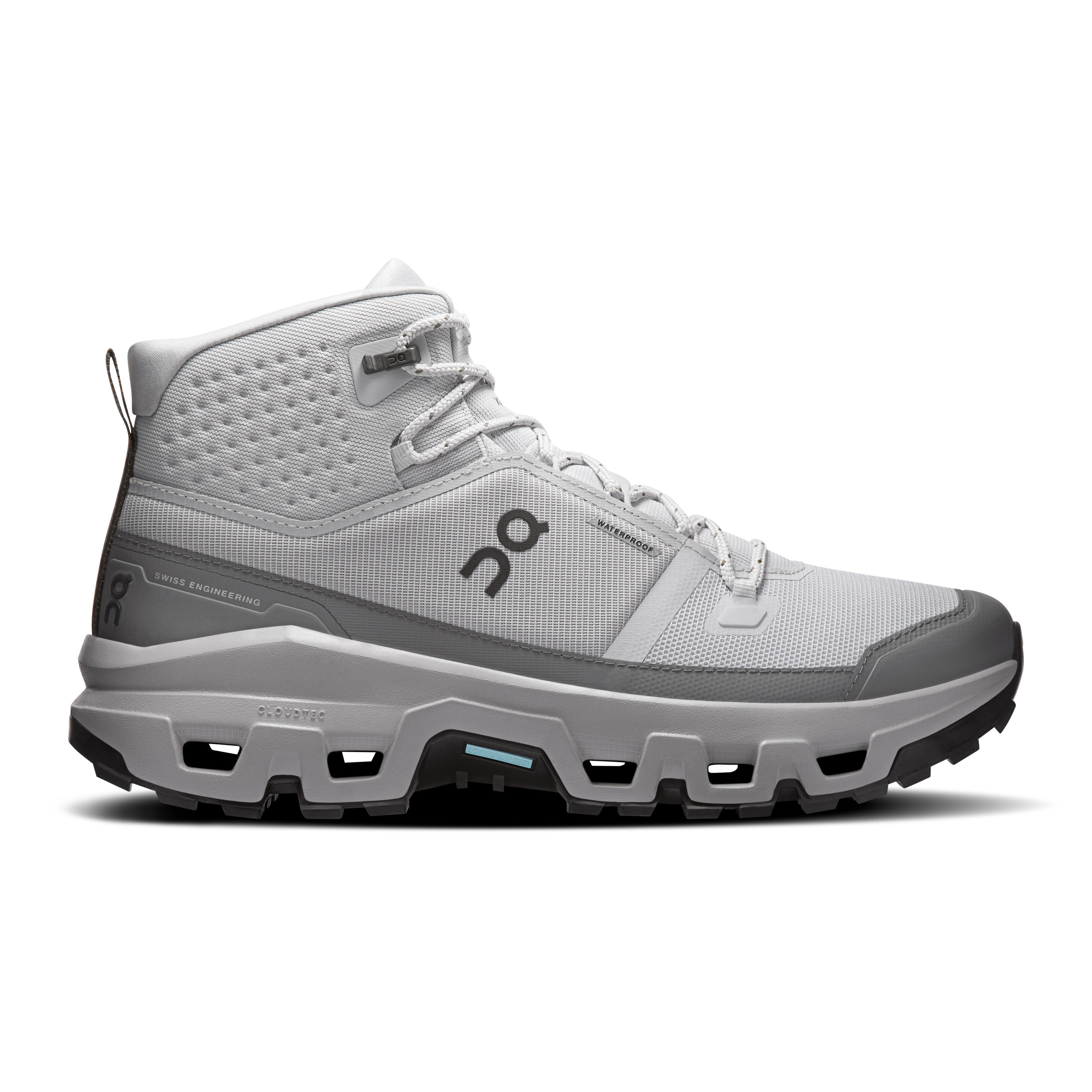 ON CLOUDROCK MID WP Herren Trekkingschuhe Wanderschuhe glacier/alloy