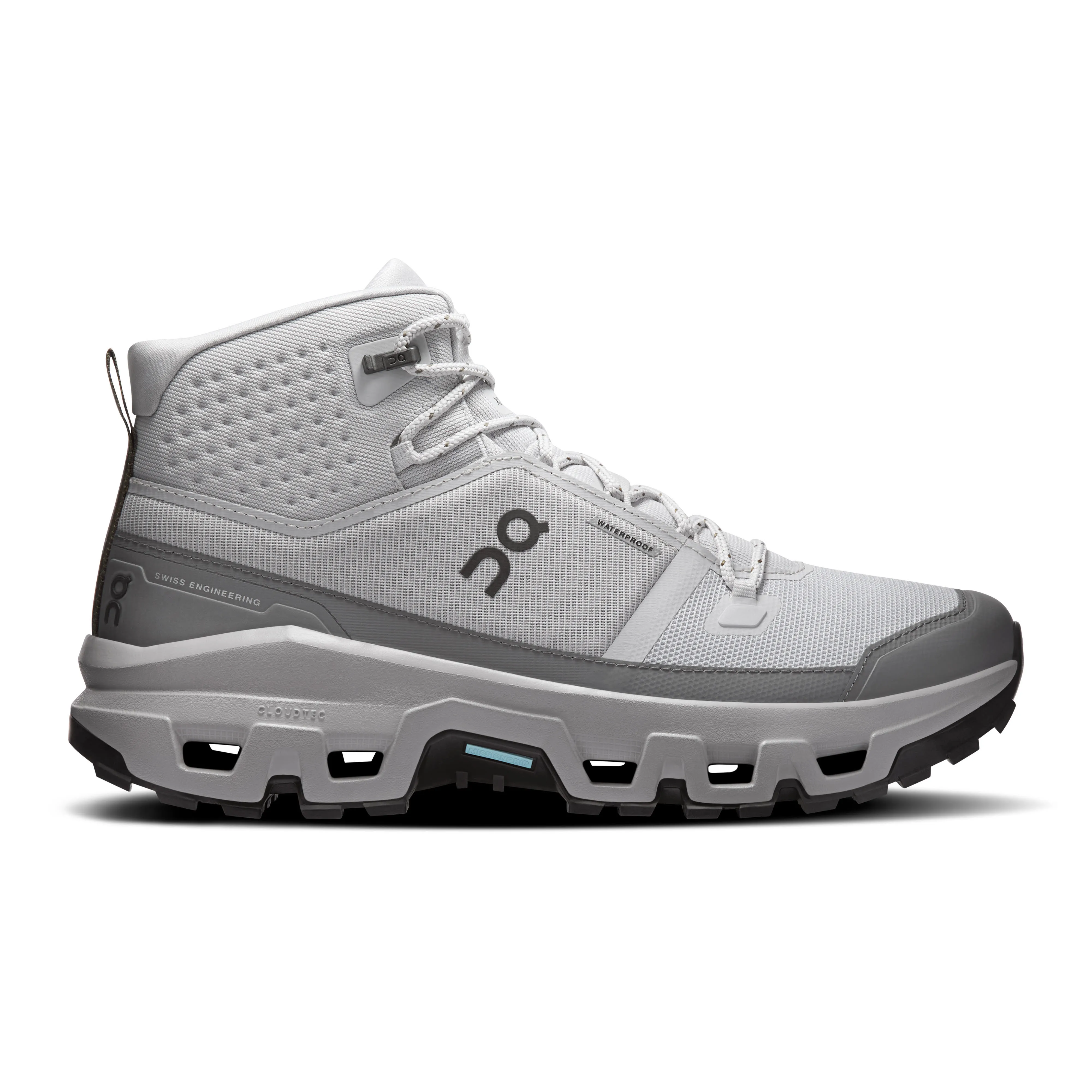 ON CLOUDROCK MID WP Herren Trekkingschuhe Wanderschuhe glacier/alloy