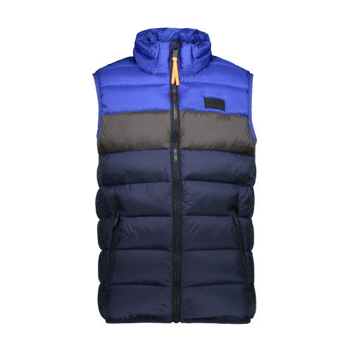 CMP HE MAN VEST Herren Weste ärmellos Kragen warm Outdoor Sport Freizeit multicolor NEU