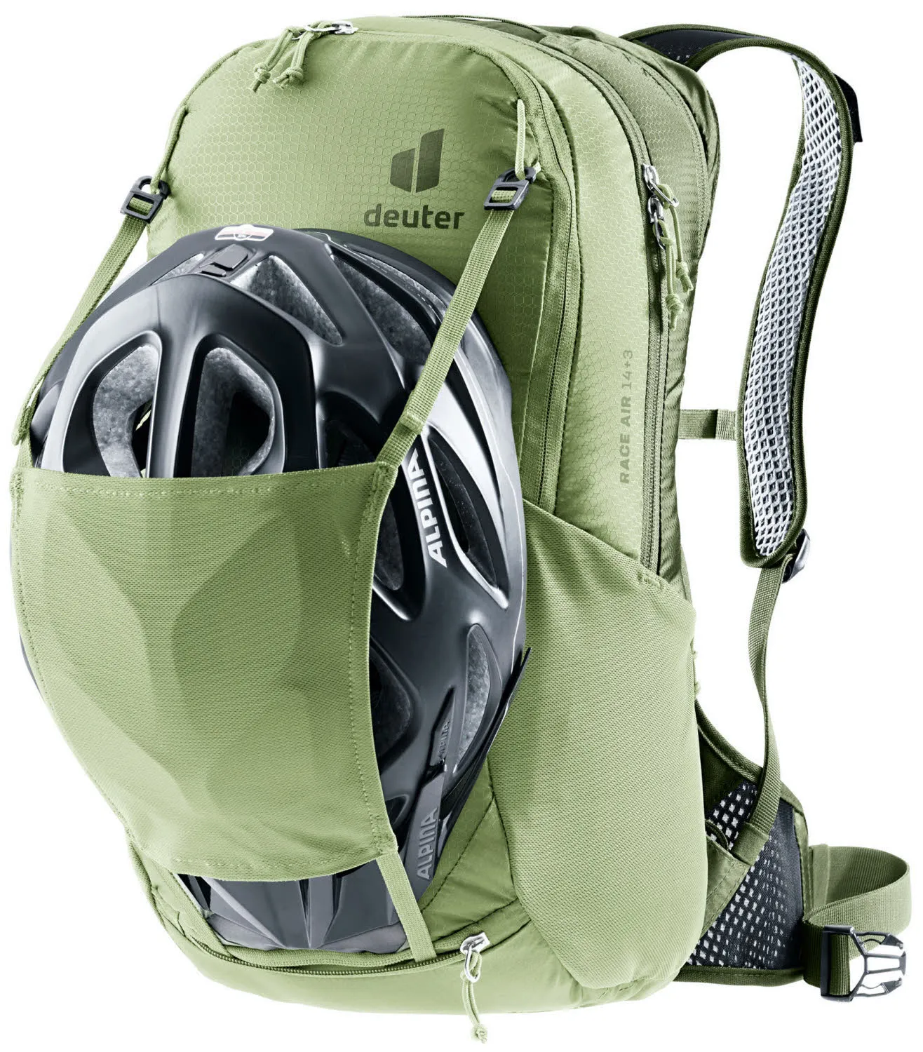 Deuter Race Air 14 + 3 Fahrradrucksack Freizeitrucksack grün
