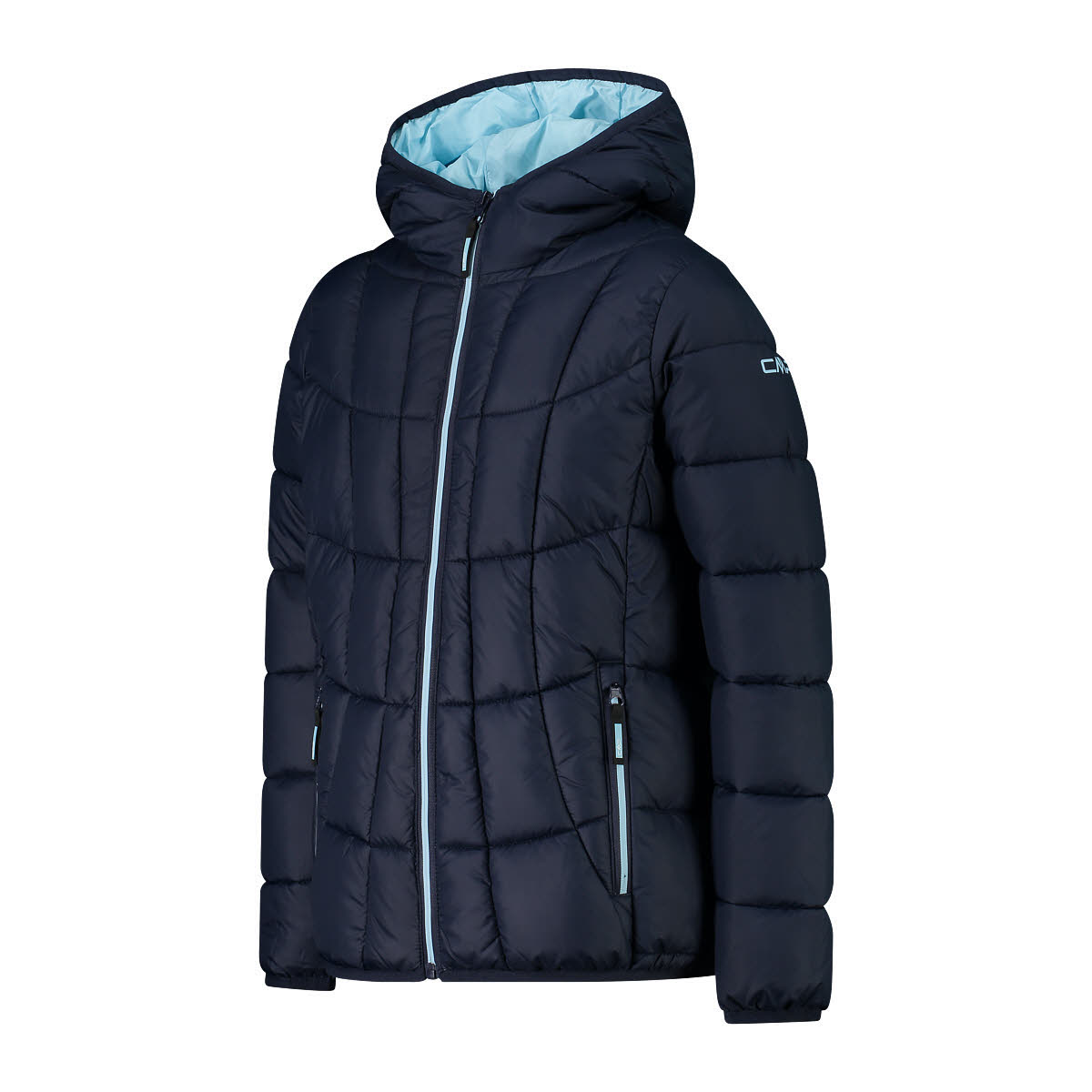 CMP Kinder Jacke Daunenjacke Kapuzenjacke Mädchen dunkelblau