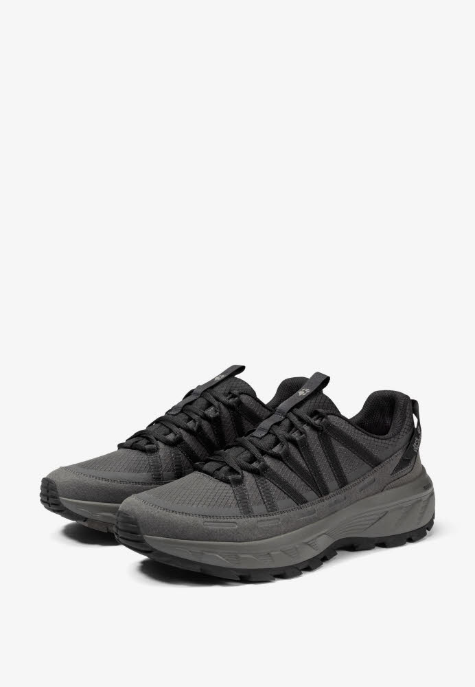 Jack Wolfskin Wild Hike Texapore Low M Herren Wanderschuhe Trekkingschuhe wasserdicht schwarz grau