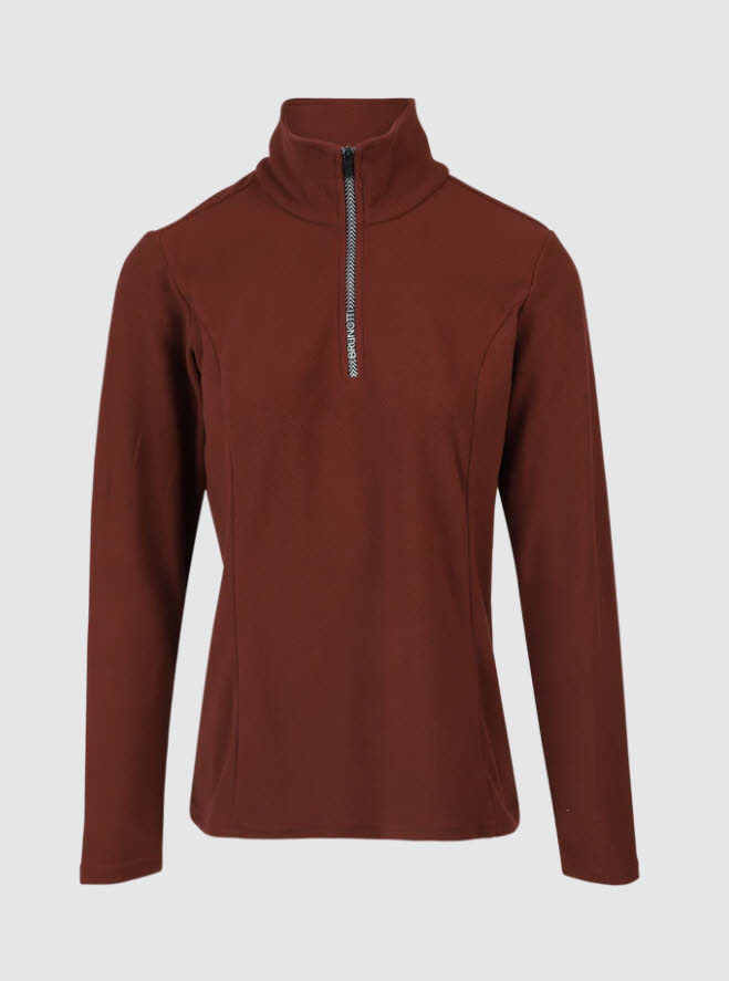 Brunotti Misma Fleecepullover Skirolli Damen rotbraun