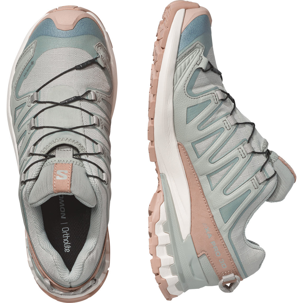 Salomon XA PRO 3D V9 GTX LIFELONG W Damen Trailrunningschuhe Laufschuhe grau