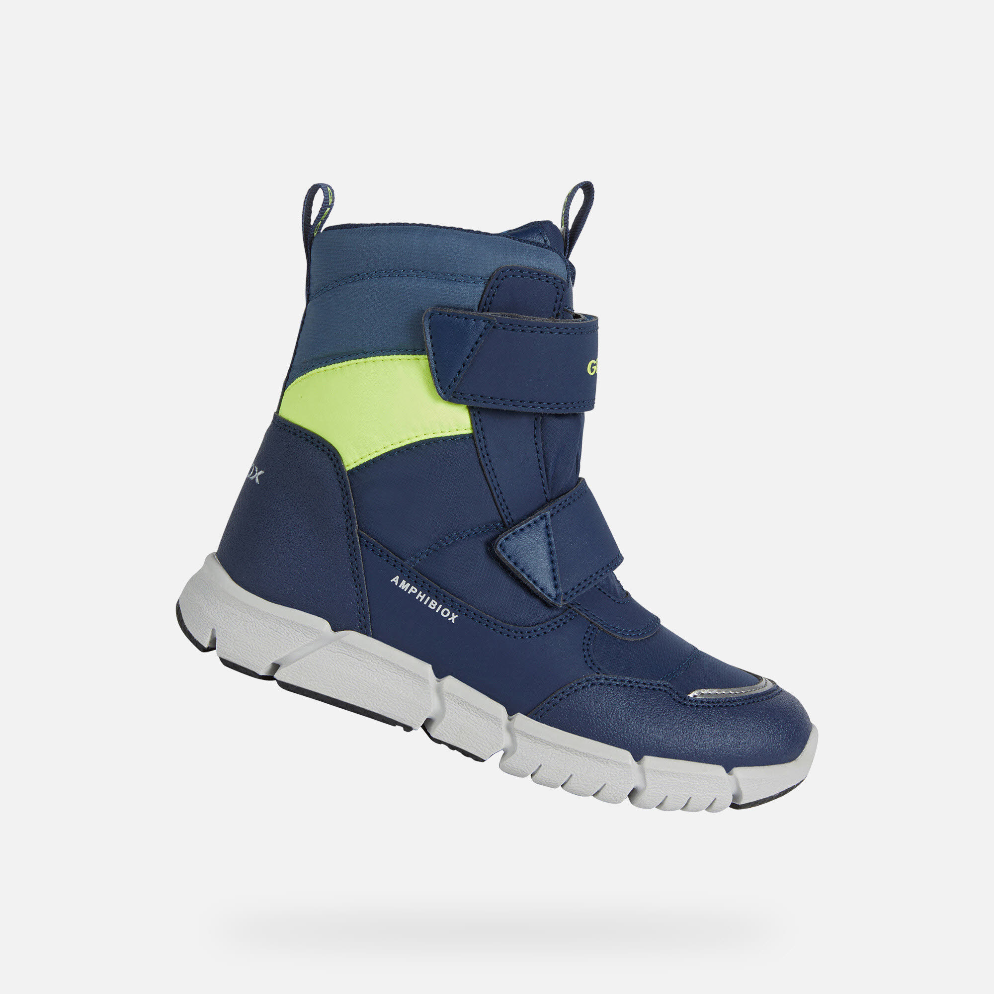 Geox Flexyper Abx Junior Kinderstiefel Winterstiefel Schneestiefel Kinder blau NEU